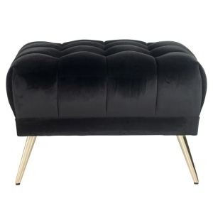 POUF HUXLEY ANTRACIT/AURIU 801, S5124, CONFECTIONAT DIN METAL, SPUMA, LEMN SI 100% POLIESTER, STIL MODERN - Img 2