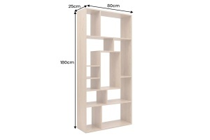 RAFT PENTRU LIVING MAKASSAR 180x80CM, REALIZAT DIN LEMN DE MANGO , CULOARE NATUR, INVICTA INTERIOR - Img 2