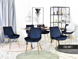 SCAUN ADEL DIN METAL SI TEXTIL IN DESIGN CLASIC ELEGANT - Img 4