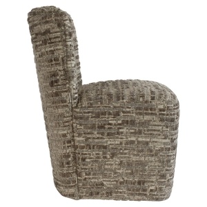 SCAUN CU ROTI LORAIN GRIEGE DALIA, S4774, CONFECTIONAT DIN PIELE ECOLOGICA, PLACAJ, LEMN DE PIN SI 100% POLIESTER, RICHMOND INTERIORS - Img 2