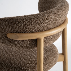 SCAUN DE BAR ERLEC 98CM, DIN LEMN DE FRASIN SI TEXTIL, STIL MODERN, VICAL HOME - Img 7