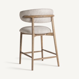 SCAUN DE BAR LAIRES 96CM, DIN LEMN DE FRASIN SI TEXTIL, STIL MODERN, VICAL HOME - Img 4