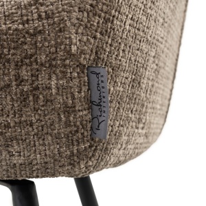 SCAUN DE BAR, LINSEY S4751, STONE CHENILLE NIAGARA 104, CONFECTIONAT DIN 100% POLIESTER, SPUMA, METAL SI PLACAJ, RICHMOND INTERIORS - Img 4