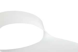 SCAUN DE BAR REGLABIL, WRAPP, ALB, CONFECTIONAT DIN PLASTIC SI METAL, STIL MODERN - Img 5