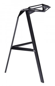 SCAUN DE BAR SPLIT PREMIUM NEGRU, DIN ALUMINIU, STIL MODERN, ARTIM GROUP SELECTION - Img 2