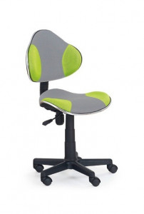 SCAUN DE BIROU FLASH 2, GRI/VERDE/NEGRU, DIN METAL/PIELE ECO/TEXTIL, STIL MODERN, HALMAR