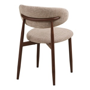 SCAUN DE SUFRAGERIE LEVANTO, DIN LEMN SI TEXTIL, CULOARE MARO/NISIPIU, HOUSE NORDIC - Img 5