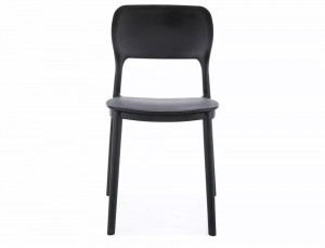 SCAUN DE TERASA TIMO, NEGRU, DIN POLIPROPILENA, STIL MODERN - Img 4
