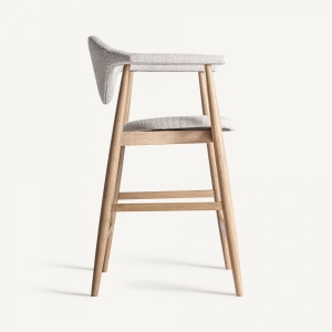 SCAUN DEOSEBIT DE BAR, DILBEEK, LEMN DE FAG SI TEXTIL, ARTIM GROUP SELECTION - Img 3