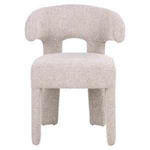 SCAUN DINIG NERIO NATURAL FANCY, 214143, CONFECTIONAT DIN POLIESTER, METAL SI SPUMA, BEJ, STIL MODERN - Img 2