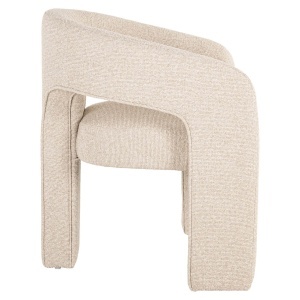 SCAUN DINING BELLE, REALIZAT DIN LEMN, FURNIR SI TEXTIL IGNIFUG, CULOARE CREM, DESIGN DEOSEBIT, RICHMOND INTERIORS - Img 5