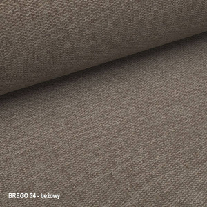 SCAUN DINING BERRY, BEJ 34/NEGRU MAT, TAPITERIE DIN STOFA BREGO SI PICIOARE DIN METAL, STIL MODERN - Img 5