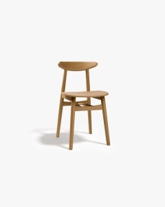 SCAUN DINING/BIROU ELIE, NUC AMERICAN, CONFECTIONAT DIN LEMN MASIV DE FAG, MICADONI