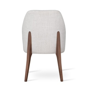 SCAUN DINING BOSFOR ARTE SUPREME, CONFECTIONAT DIN LEMN, SPUMA, ARCURI SI TEXTIL, BEJ/NATURAL, STIL MODERN - Img 4