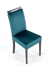 SCAUN DINING CLARION 2, VERDE MONOLITH 37/NEGRU, CU TAPITERIE DIN STOFA FINA SI PICIOARE DIN LEMN MASIV, STIL CLASIC - Img 6