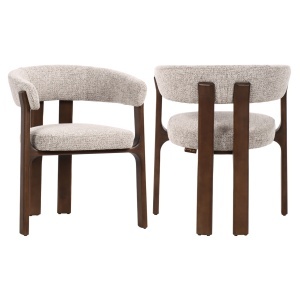 SCAUN DINING, CONTIGO, REALIZAT DIN LEMN DE FAG SI TEXTIL, CULOARE CAPPUCCINO, DESIGN DEOSEBIT, RICHMOND INTERIORS - Img 6