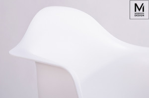 SCAUN DINING DAW DSW, ALB/FAG, DIN POLIPROPILENA SI LEMN DE FAG, STIL MODERN - Img 4