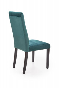 SCAUN DINING DIEGO 2, VERDE MONOLITH 37/NEGRU, CU TAPITERIE DIN CATIFEA SI PICIOARE DIN LEMN MASIV, STIL CLASIC - Img 4
