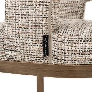 SCAUN DINING ELLIS BE TRENDY 01 NATURE, S4756, CONFECTIONAT DIN 100% POLIESTER, SPUMA SI METAL, RICHMOND INTERIORS - Img 4