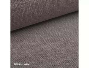 SCAUN DINING ELLIS, BEJ 34/NEGRU MAT, TAPITERIE DIN STOFA BJORN SI PICIOARE DIN METAL, STIL MODERN - Img 5