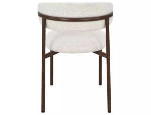 SCAUN DINING, ELTON II, CULOARE BEJ DESCHIS 255/NUC, TAPITERIE DIN TEXTIL SI METAL, STIL MODERN - Img 2