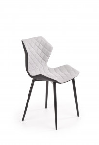 SCAUN DINING K389 GRI/NEGRU STIL MODERN HALMAR