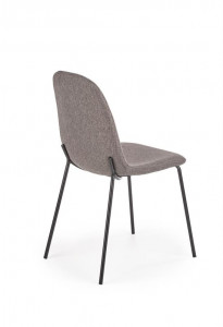 SCAUN DINING K413 GRI/NEGRU STIL MODERN HALMAR - Img 2