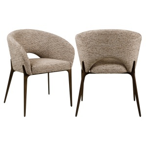 SCAUN DINING KENZI, REALIZAT DIN METAL, LEMN DE FAG SI TEXTIL IGNIFUG, CULOARE CAPPUCCINO, DESIGN DEOSEBIT, RICHMOND INTERIORS - Img 6