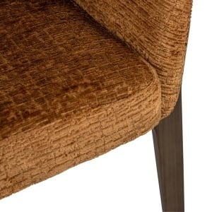 SCAUN DINING KENZI, REALIZAT DIN METAL SI TEXTIL, CULOARE CONIAC, DESIGN DEOSEBIT, RICHMOND INTERIORS - Img 9