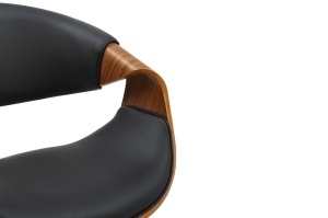 SCAUN DINING, ORGANIC, PIELE ECO SI FURNIR DE NUC, CULOARE NATUR/NEGRU, ARTIM GROUP SELECTION - Img 5