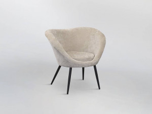 SCAUN DINING, OZOME 836294, NEGRU/BEJ, TEXTIL SI METAL, STIL MODERN, SCHULLER - Img 3