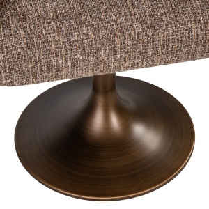 SCAUN DINING ROTATIV ALDO, REALIZAT DIN METAL, LEMN DE FAG SI TEXTIL, CULOARE MARO, DESIGN DEOSEBIT, RICHMOND INTERIORS - Img 12
