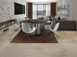 SCAUN DINING ROTATIV, DIN METAL SI TEXTIL, ZUNA, DE CULOARE GRI, DESIGN MODERN, SCHULLER - Img 2