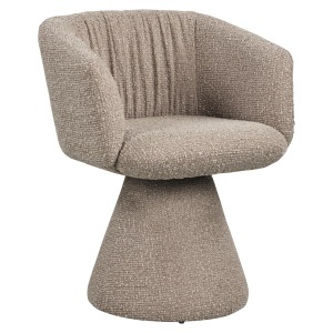 SCAUN DINING ROTATIV, MADELINE, REALIZAT DIN METAL SI TEXTIL, CULOARE CAFEA, DESIGN DEOSEBIT, RICHMOND INTERIORS - Img 3