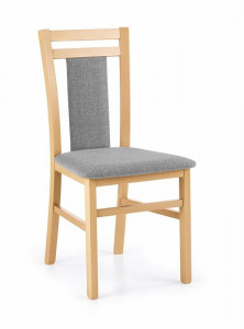 SCAUN DINING STIL HUBERT 8, GRI INARI 91/STEJAR MIERE, TAPITERIE DIN STOFA SI PICIOARE DIN LEMN MASIV, STIL CLASIC