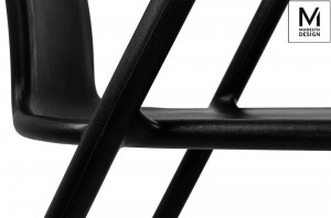 SCAUN DINING/TERASA AIR, NEGRU MAT, DIN POLIPROPILENA, STIL MODERN - Img 8
