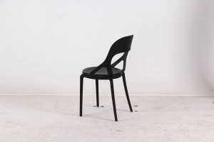 SCAUN DINING/TERASA FORM, NEGRU, DIN POLIPROPILENA, STIL MODERN - Img 6
