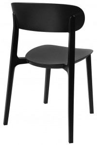 SCAUN DINING/TERASA NIKON, NEGRU, DIN POLIPROPILENA, STIL MODERN - Img 3