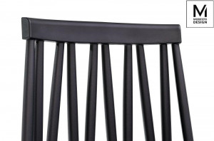 SCAUN DINING/TERASA TRAK, NEGRU, DIN POLIPROPILENA SI METAL, STIL MODERN - Img 5