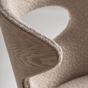 SCAUN DINING TREBAS, DIN LEMN DE FRASIN SI TEXTIL, DESIGN EXCLUSIVIST, VICAL HOME - Img 7