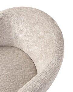 SCAUN ELEGANT SHELLY BEJ, CONFECTIONAT DIN METAL SI TEXTIL, STIL MODERN - Img 5