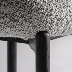 SCAUN EXCLUSIVIST JACQUARD, CULOARE GRI, DIN LEMN SI TEXTIL, VICAL HOME - Img 6