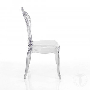 SCAUN INTERIOR/EXTERIOR, LISBON CLEAR, POLICARBONAT, STIL CLASIC, COD 3974 - Img 2