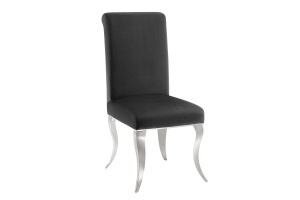 SCAUN LIVING, BAROC, DIN CATIFEA NEAGRA SI METAL ARGINTIU, ARTIM GROUP SELECTION
