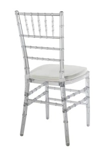 SCAUN PENTRU EVENIMENTE, CHIAVARI AMERICAN, DIN MATERIAL PLASTIC FOARTE REZISTENT, TRANSPARENT, STIVUIBIL - Img 3