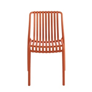 SCAUN PENTRU EXTERIOR/INTERIOR STRIPS, PORTOCALIU, DIN POLIPROPILENA, STIL MODERN MINIMALIST - Img 3