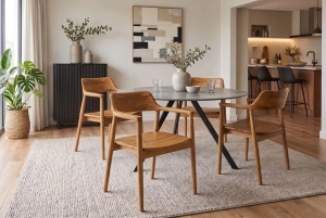 SCAUN PENTRU RESTAURANTE SI CAFENELE, KENNEDY, CU BRATE, REALIZAT DIN LEMN DE PIN, CULOARE NATUR - Img 4