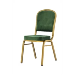 SCAUN PENTRU SALA EVENIMENTE/CONFERINTA, VERDE/AURIU, DIN OTEL SI SPUMA POLIURETANICA, ARTIM GROUP SELECTION