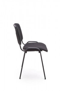SCAUN PENTRU SALI DE CONFERINTA/CATERING ISO 019, NEGRU, DIN METAL SI TEXTIL, DESIGN MODERN, HALMAR - Img 6