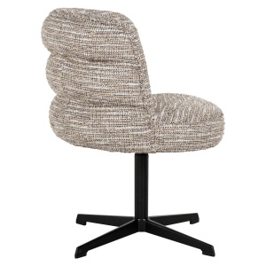 SCAUN PIVOTANT ALEXANDER JONES BEIGE COCO, 212322, CONFECTIONAT DIN POLIESTER, METAL, LEMN SI SPUMA, BEJ, STIL MODERN - Img 3